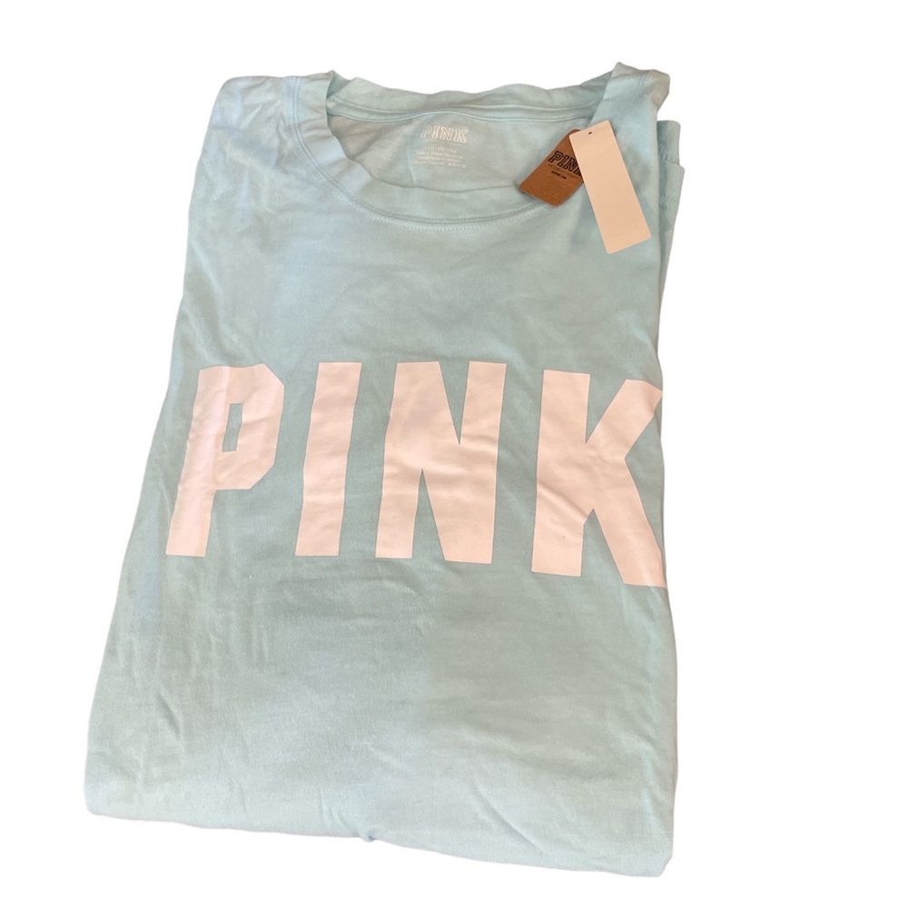 PINK Campus long sleeve logo Tee